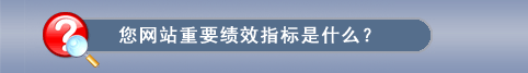 您网站重要绩效指标是什么？